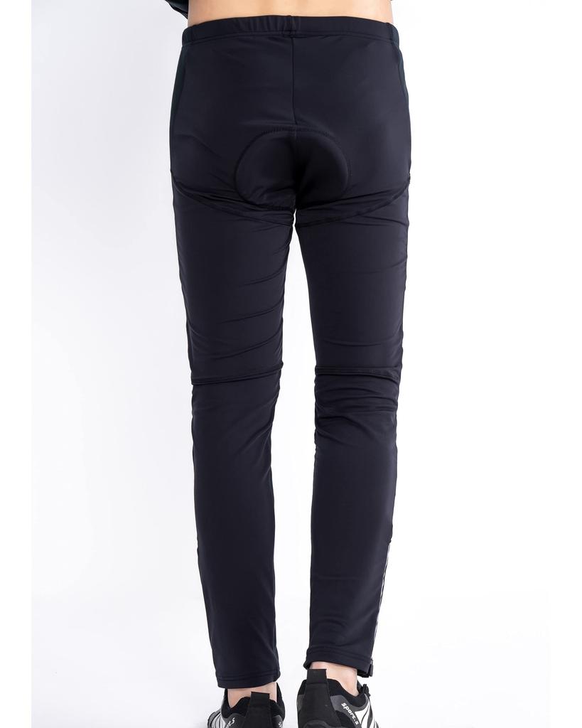 Welkruz Winter Cycling Tights with 3D Gel Windproof and for Cycling and Road Autumn and Size Men's Pads, Fleece-Lined, Bikes, Winter, WL-BB061 (Black,