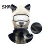 Cycling Face Mask 3D Animal with Ears, Breathable Ice Silk Balaclava for Moisture Wicking Spring Summer, Quick Drying UV Protection Full Cover