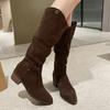 Fashion Winter New Comfortable PU Fabric Brand Designer Women Snow Boots 2024 Fashion Outdoor Leisure Shopping Women Fashion Boots