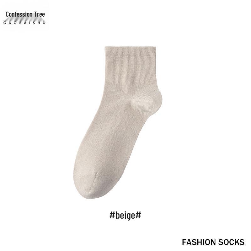 Women's Five-Toe Breathable Cotton Socks - Autumn/Winter Mid-Calf, Sweat-Absorbent, Candy Colors