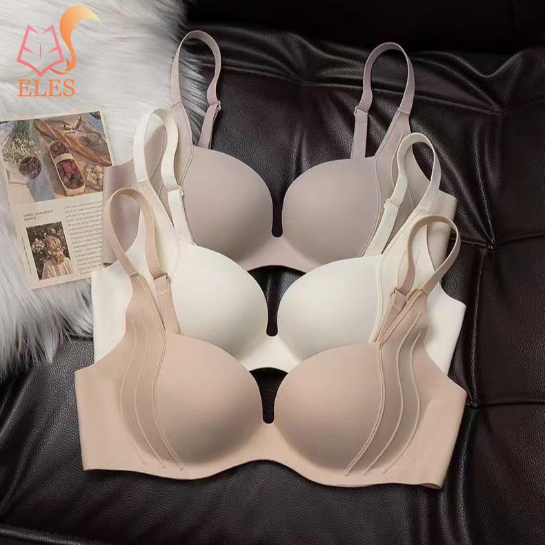 Women Thin Comfortable No-wire Bra To Collect Breasts and Prevent Sagging Seamless Bra Push-up Bra Underwear