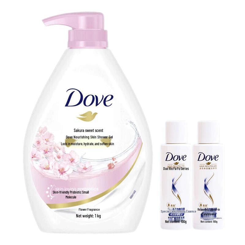 DOVE Cherry Blossom Sweet Scent Nourishing Body Wash Set