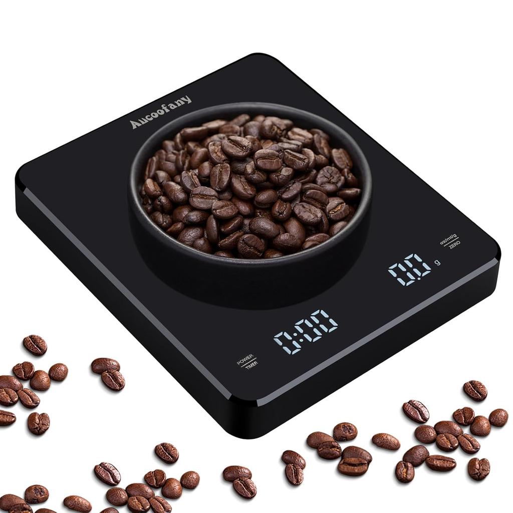 Digital Coffee Scale with Timer,Espresso Scale,Type-C Recharge Coffee Scale for Pour Over and Drip Coffee, 3kg/0.1g Espresso Scale with Tare