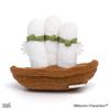 MOOMIN Sitting Plush Toy Hattifatteners and Cute H12 x W17 x D7cm (Moomin) - - Eco-friendly - 47-8447270 - Approx.