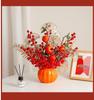 Red Persimmon Artificial Flower for Wedding, New Year, Living Room, Dining Table, TV Cabinet, and Housewarming Decor