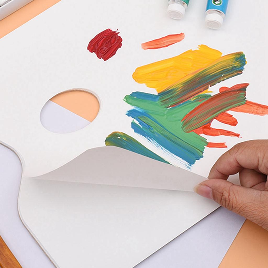 A3 Tear Off Paper Palette Disposable Color Matching Paper for Watercolor Oil Painting Gouache