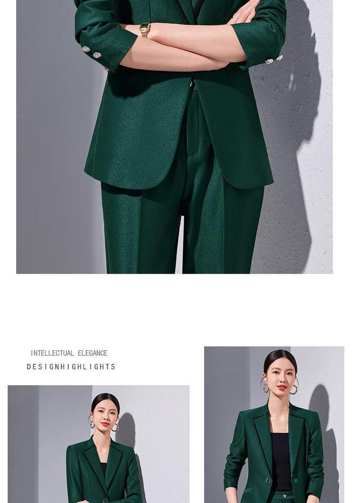 High-End Women's Slim Fit Blazer Suit Set for Spring & Autumn