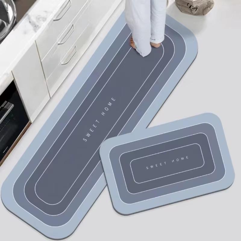 Anti-Slip Mat 1PCS Kitchen Mat Waterproof Non-slip Anti-Dirt Resistant Floor Mat Home Entrance Door Carpet Strip Set