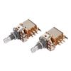 2PCS Guitar Potentiometer A1M B1M Combination 18mm Knurled Shaft Electric Bass Pots for Volume and T