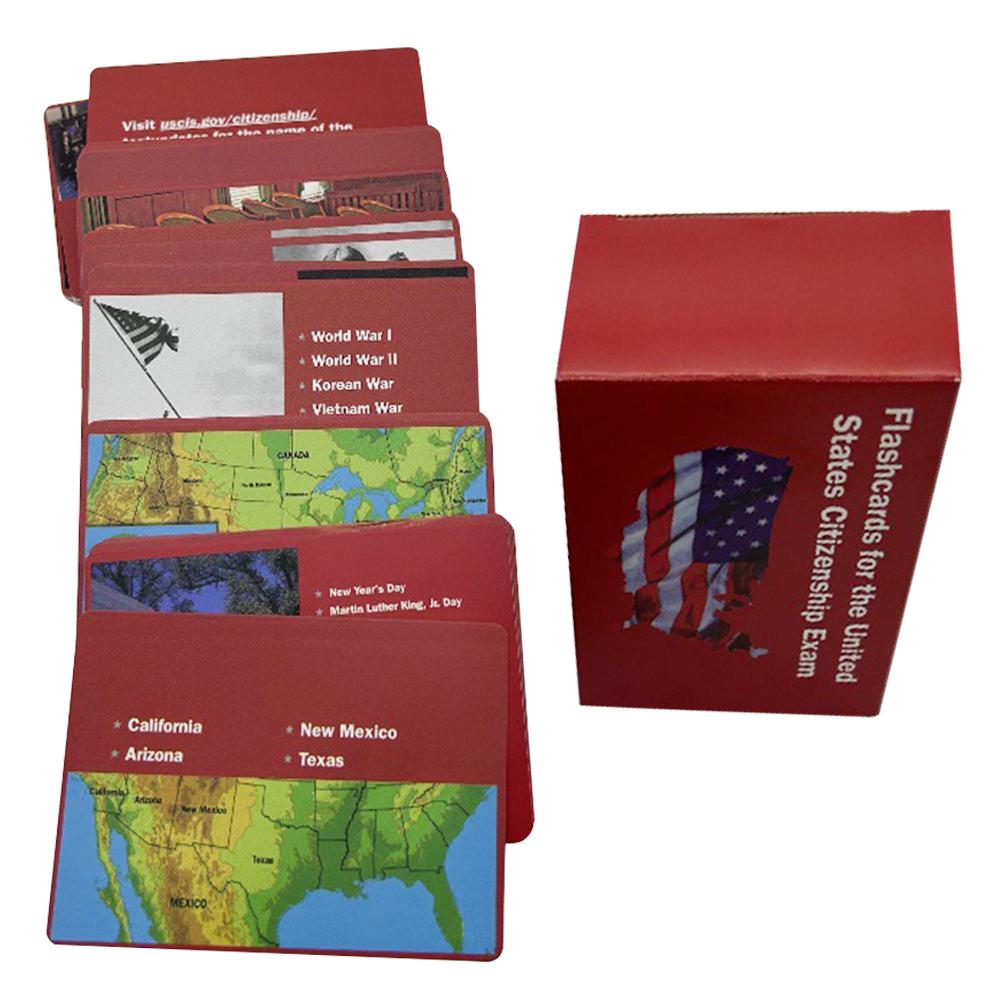 100 USCIS Questions and Answers Flashcards Naturalization Test Study American Civics for The US Citizenship Naturalization Test