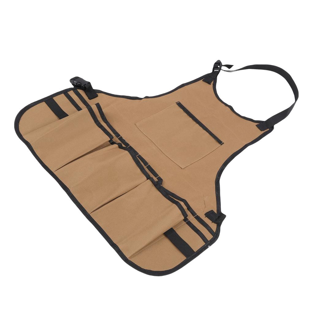 Garden Apron for Men Women Canvas Gardening Tool Work Apron with Multiple Pockets for Woodworker Gardeners