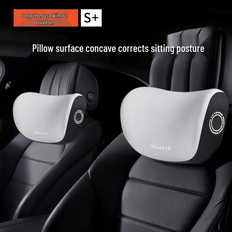 Car Memory Foam Neck & Lumbar Support Pillow Set: Ergonomic Headrest, All-Season Seat Back Cushion