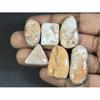 06Pcs Natural Scolecite Mix Cabochon Loose Gemstone Lot 153Cts. A-768