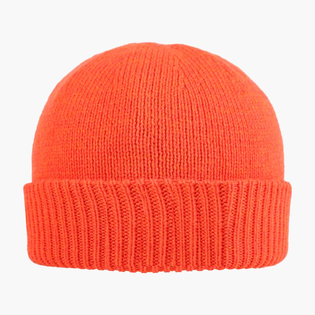 [Spot] Hot-selling imitation cashmere Australian wool yarn flanged knitted hat in autumn and winter Outdoor trendy fashion multi-color cold hat