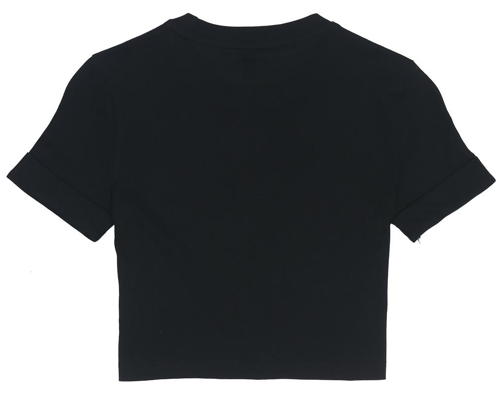 Adidas Originals Crop Tops Women's Black Crew Neck Moderate GN2802
