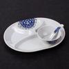 Chinese Style Melamine Divided Dinner Plate Set
