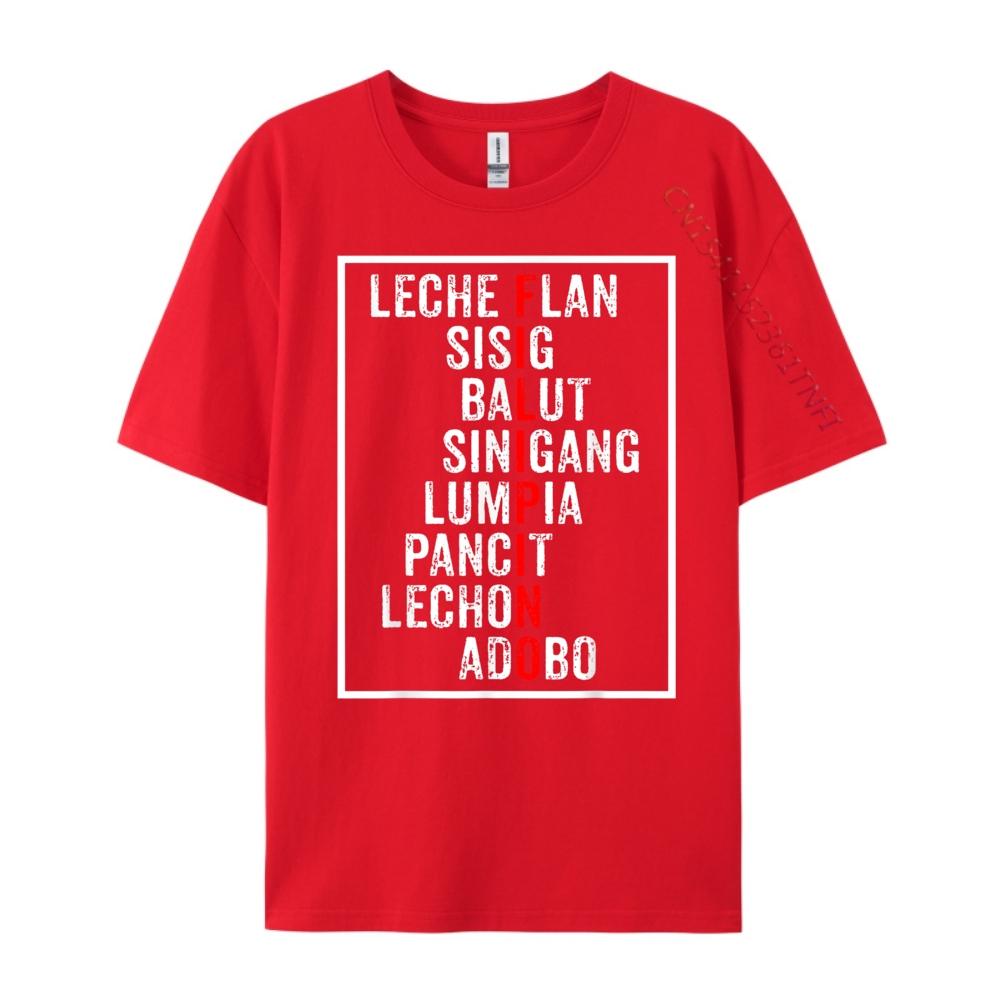 Funny Filipino Popular Food List Philippines Filipino Street Wear T Shirt Unisex Camisetas De Hombre S