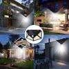 Outdoor 100LED Solar Light with Motion Sensor, 4-side Lights, Used for Exterior Walls, Courtyards, and Commercial Lighting