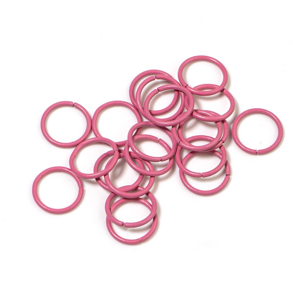 Colorful Open Jump Rings for DIY Jewelry Making - Round Single Loop Iron Rings for Beading Bracelets