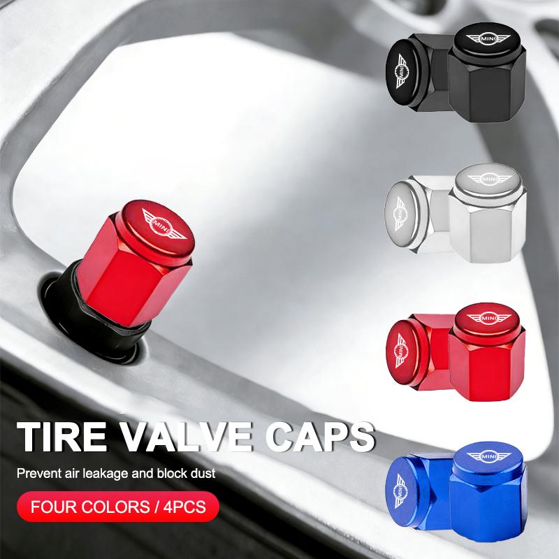 Metal Car Styling Wheel Tire Air Valve Caps Stem Cover For BMW Mini Cooper Countryman Clubman R55 R56 R60 F54 F55 F56 Sticker DF7