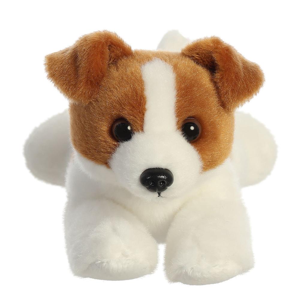 Aurora ® Adorable Mini Flopsy™ Jackie Russell™ Plush Toy - Playful and Easy - Timeless Companion - Brown, 8-Inch