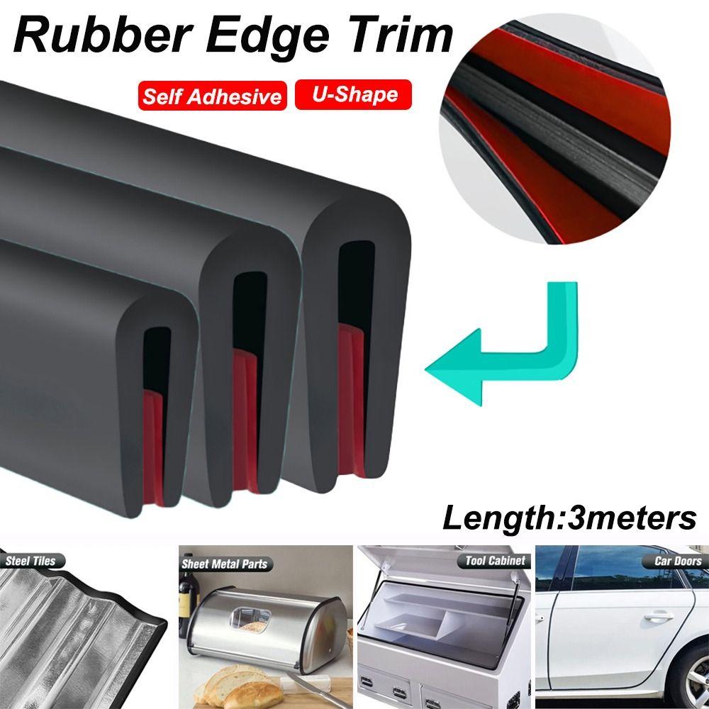 U-Shape Edge Protector Strip Trim Rubber Seal Edge Shield New Edge Protector