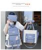 Large Capacity Korean Style Backpack for Girls - Forest Design, Perfect for Elementary and Junior High School Students