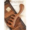 Wide Thick Scalp Massage Comb 2 in 1 Natural Sandalwood Hairbrush  Hairdressing Tool