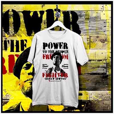 Huey P  Black History Month Melanin Pride African Roots Freedom Tee S-2XL Unisex T-Shirt