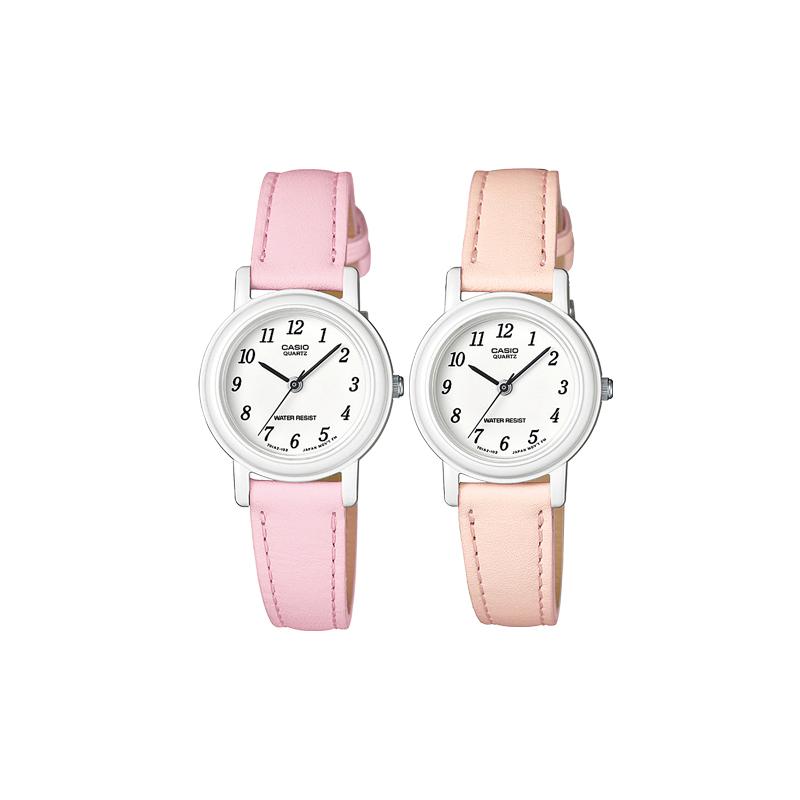 

Casio watch series - Disc Macaron Waterproof Retro Pointer Leather Strap Quartz Movement Japanese and Korean Watch Uniform LQ-139L-4B1JH&LQ-139L-4B2JH білий