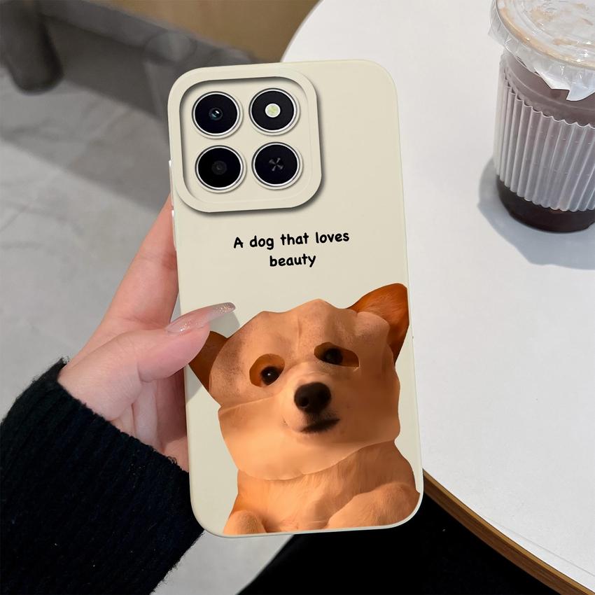 Für Huawei Honor X6C X7C 400 Pro Lite Handyhülle Hübsche rosa Wolkenmuster Flüssigsilikon Neu aufgerüstete Fallschutz-Schutzhüllen Für Huawei Hülle