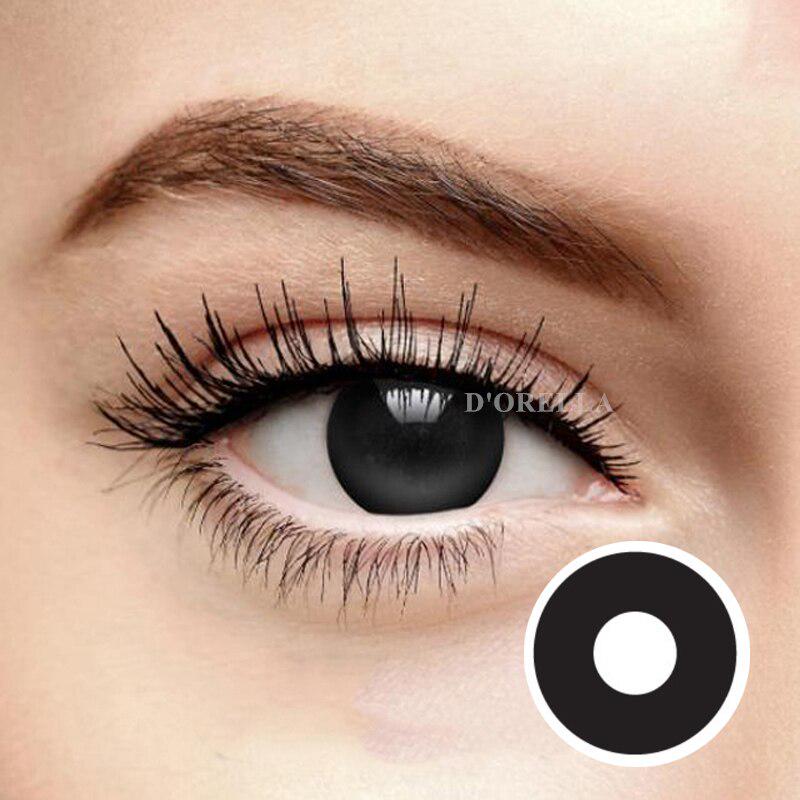 D'ORELLA 1 Paar (2 Stück) PURE Color Cosplay Series Farbige Kontaktlinsen Augenkontakte für Halloween