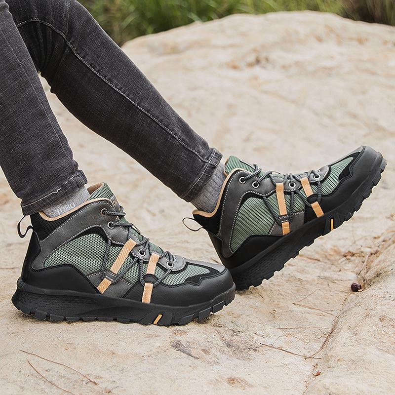 Men Adventure Outdoor Jungle Cross-country Hiking Shoes Desert Boots Over Sized