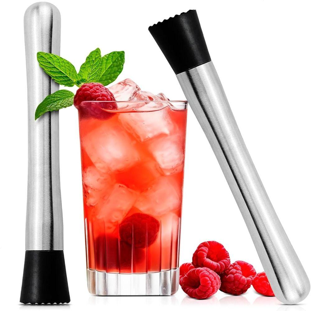 Stainless Steel Bar Muddler Long Handle Fruit Tea Pounding Stick Bar Accessories
