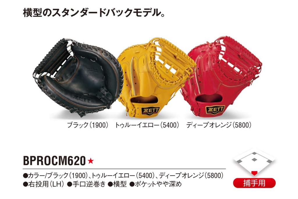 ZETT Pro Status Hard Baseball Schwarz Hergestellt in BPROCM620 Fängerhandschuh, Rechtshänder, (1900), Japan,