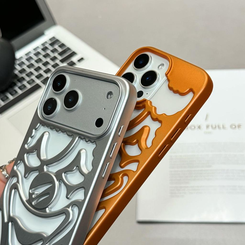 Applicable iPhone17Promax mobile phone case Apple 17Air hollow clown matte 16Pro anti-drop protective case