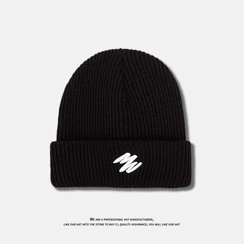 Gestrickte Mützen für Männer im Winter Modische und vielseitige Wollmützen für Herbst und Winter Warme Melonenmützen Kalte Mützen für Frauen