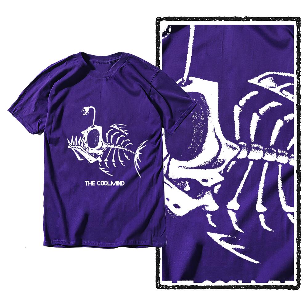 Bonefish Skull Deep Sea Fish Skeleton Funny Fisherman Men T-Shirt Cotton O-Neck Short Sleeve Men T Shirt Oversize Streetwear