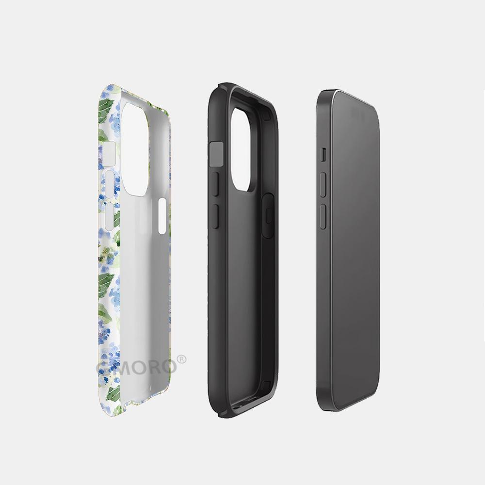 Factory Direct Supply Fresh Hydrangea Magnetic Suction Magsafe Apple 15 Mobile Phone Case iPhoneAIR Protective Case