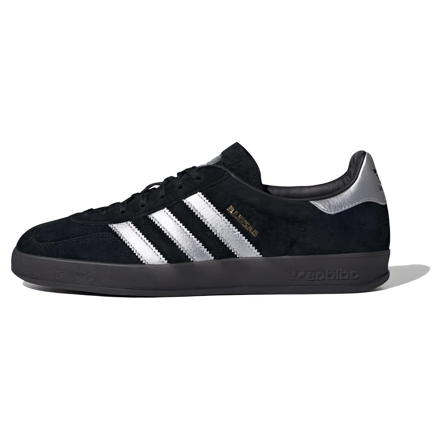 

Adidas Gazelle Indoor Black Matte Silver Мужские кроссовки Core-Black Grey-Two ID0988