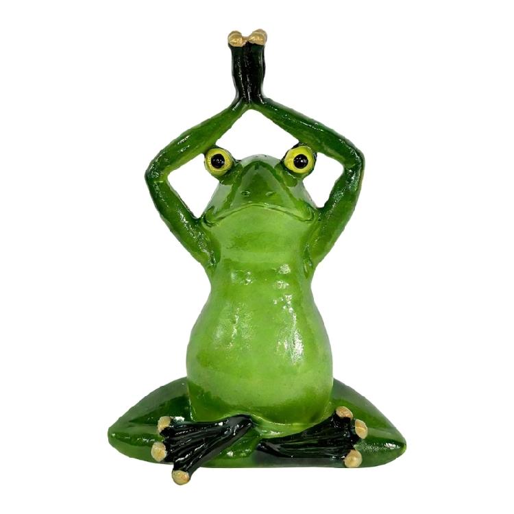 

Garden Frogs Statue Artistic Meditating Animal Resin Figurine Ornament For Collectors And Home Accent Decoration Gift