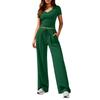 Women's Casual Elegant V-neck Casual Top And Pants Two-Piece Set