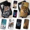 Cool Leopard  For Samsung Galaxy A73,31,8,9,52,J7,22,Note,72,41,71,53,32,Soft Black Silicone Cover Case