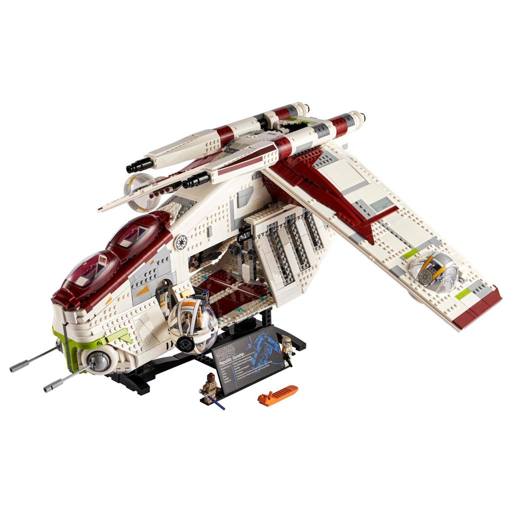 LEGO Vánoční dárek pro vánoční dárek od Star Wars Republic Gunship 75309 pro dospělého, vesmírného chlapce (TM)