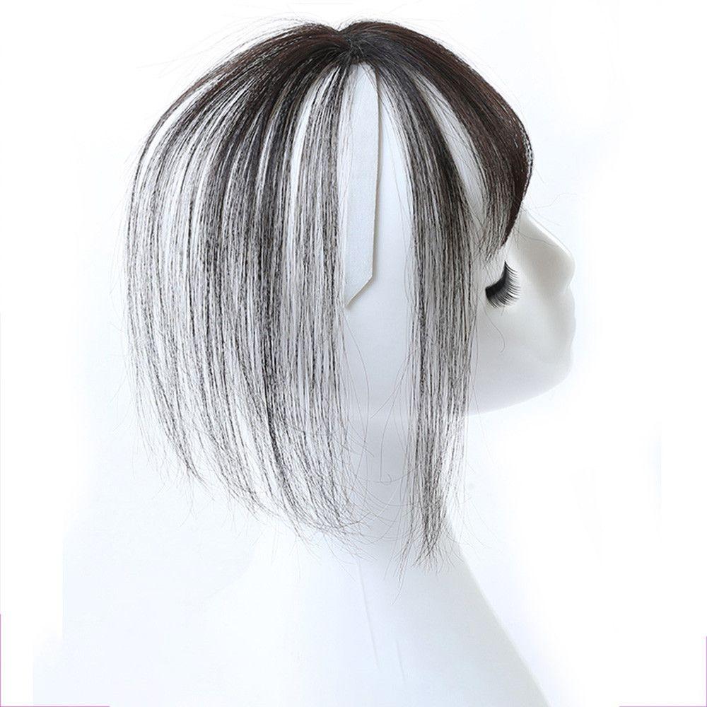 Fashion Women Beauty Invisible Seamless 3D Air Bangs Hairpiece Cover Up Baldness Thin Hair Topper