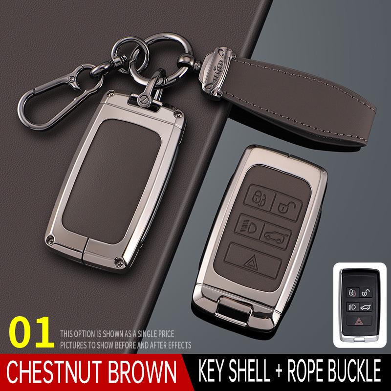 Compatible Key Case for Land Rover Range Rover: Evoque, Velar, Discovery 5, Sport, Defender - High-End Shell