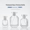 Elegant Transparent Rhombus Perfume Bottle – High-End Glass Spray, Portable for Decanting