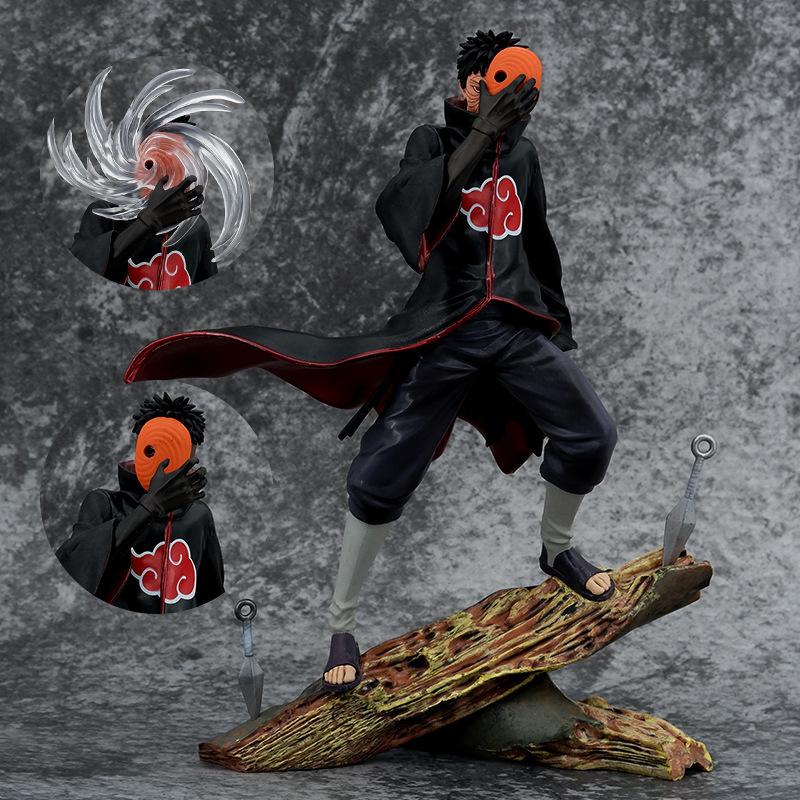 Narutos New Anime 26Cm Gk Uchiha Afei Obito Head Changing Handmade Model Ornament Peripheral Festival Gifts