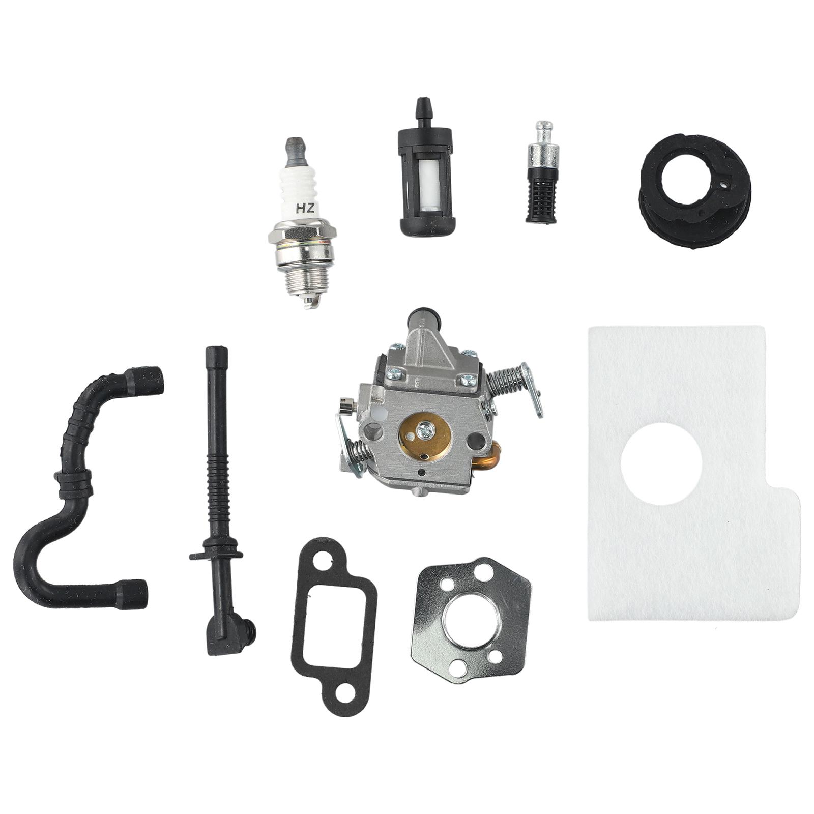 

Carburetor For Stihl MS180C MS170 017 018 Chainsaw Air Filter Fuel Oil Line Carburetor Gasket Muffler Gasket