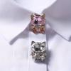 1PC Luxury Fashion Clothing Closures Alloy Swan Rhinestone Button Originality Swan Rhinestone Button Set Alloy Button